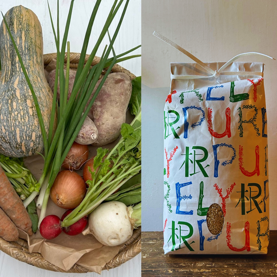 【POPUP限定/3ケ月定期】自然栽培お野菜・お米セット