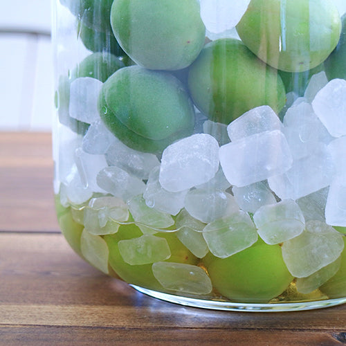 【数量限定】梅シロップセット(自然栽培 青梅1㎏/氷砂糖1kg)