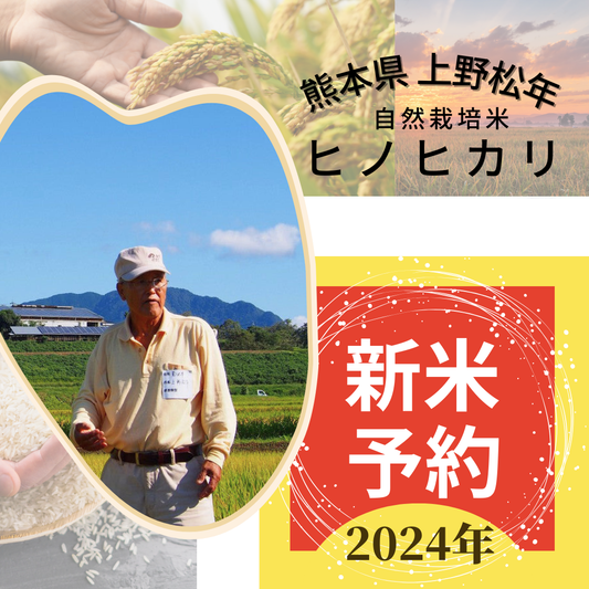 ★[2023 Rice] Hinohikari, naturally grown rice by Matsutoshi Ueno