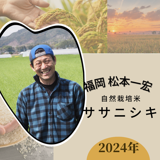 ★[2023 Rice] Kazuhiro Matsumoto's Naturally Grown Sasanishiki Rice