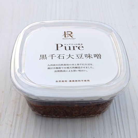 【ピュアリィオリジナル天然菌発酵食品】九州の匠 黒千石大豆味噌