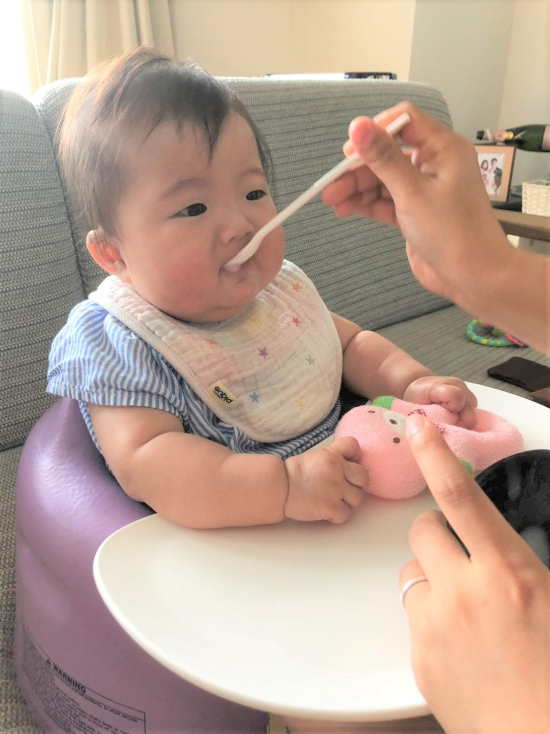 Baby food: Time for dinner: Rice porridge with sweet potatoes 
