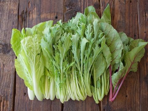 Naturally grown leafy vegetables set (3 items) 