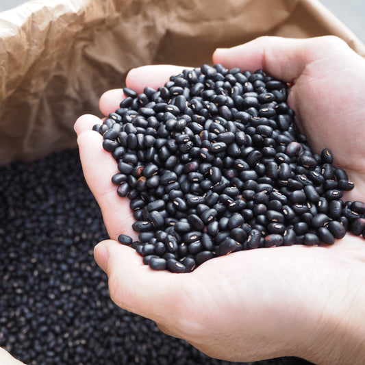 Naturally grown black azuki beans
