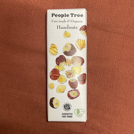 ピープルツリー　有機ヘーゼルナッツチョコレート50g