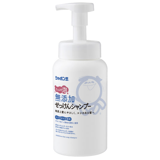 Soap bubble additive-free foam soap shampoo